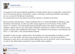 FB Privacy Hoax